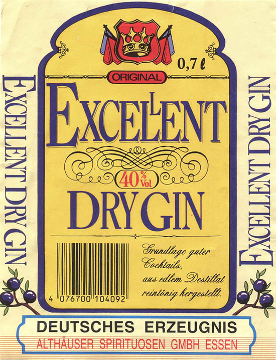 Джин Excellent Dry Gin