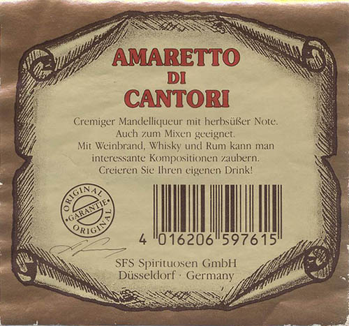 Ликер Amaretto di Cantori