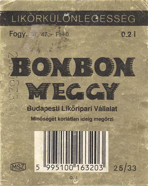 Ликер BONBON MEGGY LIQUEUR (Венгрия)