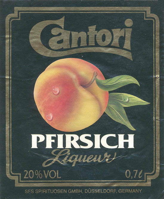Ликер Cantori Pfirsich Liqueur (Германия / Germany)