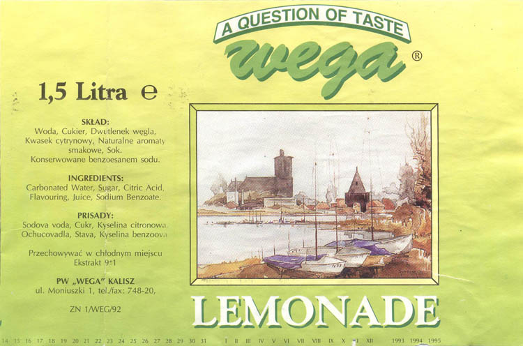 Напиток Wega Lemonade