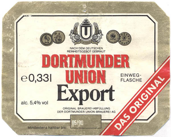Пиво DORTMUNDER UNION Export Beer