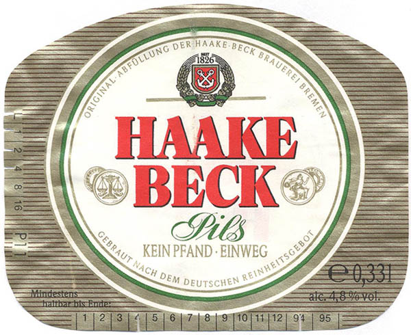 Пиво HAAKE BECK Pils