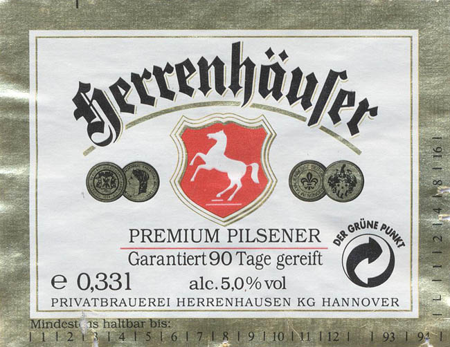 Пиво Herrenhauser premium pilsener