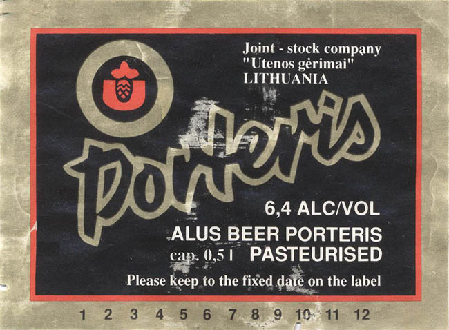Пиво Porteris Alus Beer (Литва / Lithuania)