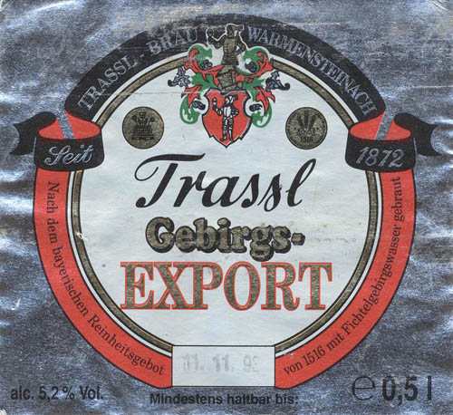 Пиво Trassl Gebirgs export beer