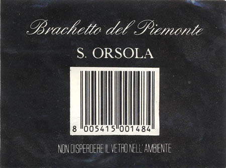 Вино игристое Brachetto del Piemonte (Италия)