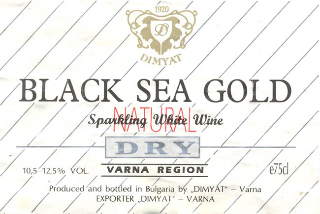 Sparkling white wine BLACK SEA GOLD (Болгария)