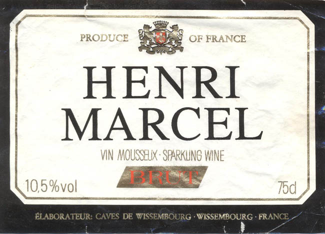 Игристое вино HENRI MARCEL (Франция)