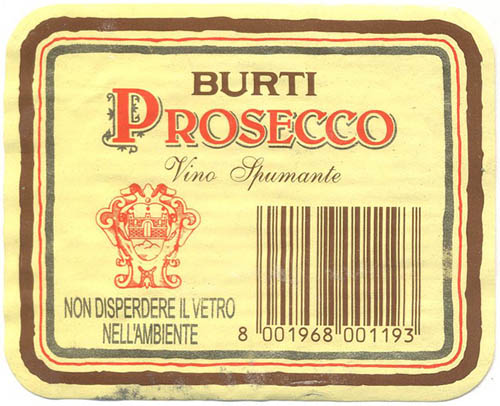 Vino spumante Prosecco Bruti (Италия / Italia)