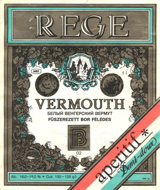 Вермут REGE Vermouth (Венгрия / Hungary)