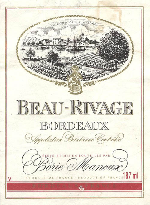 Вино Beau-Rivage Bordeaux (Франция)
