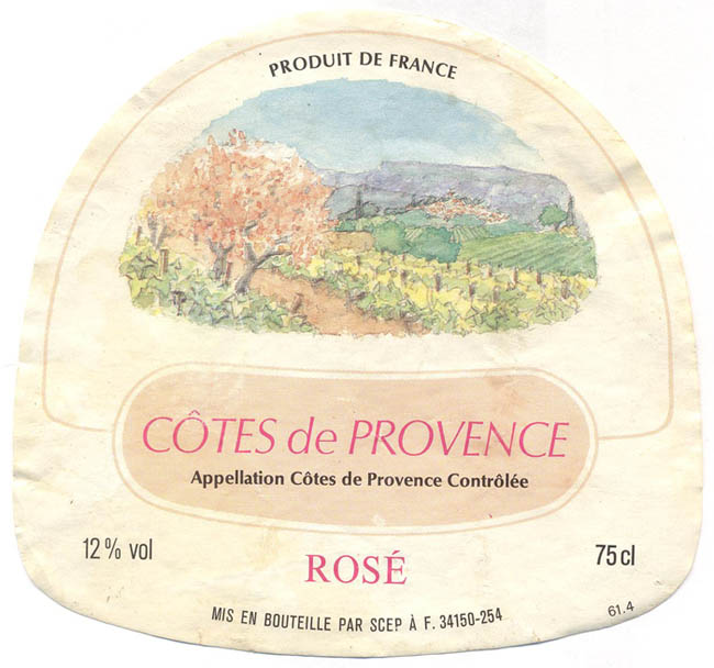 Вино розовое COTES de PROVENCE (Франция)