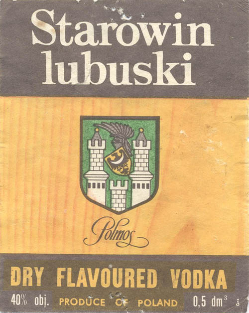 Водка Starowin lubuski dry flavoured vodka (Польша / Poland)