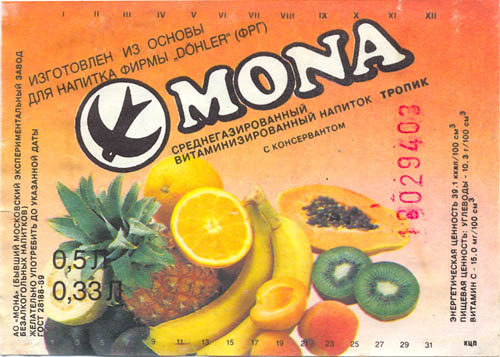 Напиток MONA тропик