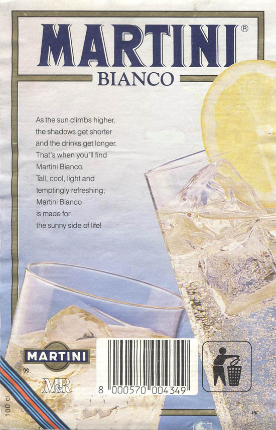 Вермут Мартини / MARTINI Bianco Vermouth (Италия / Italy)