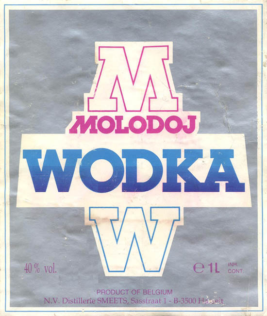 Водка MOLODOJ WODKA (Бельгия)